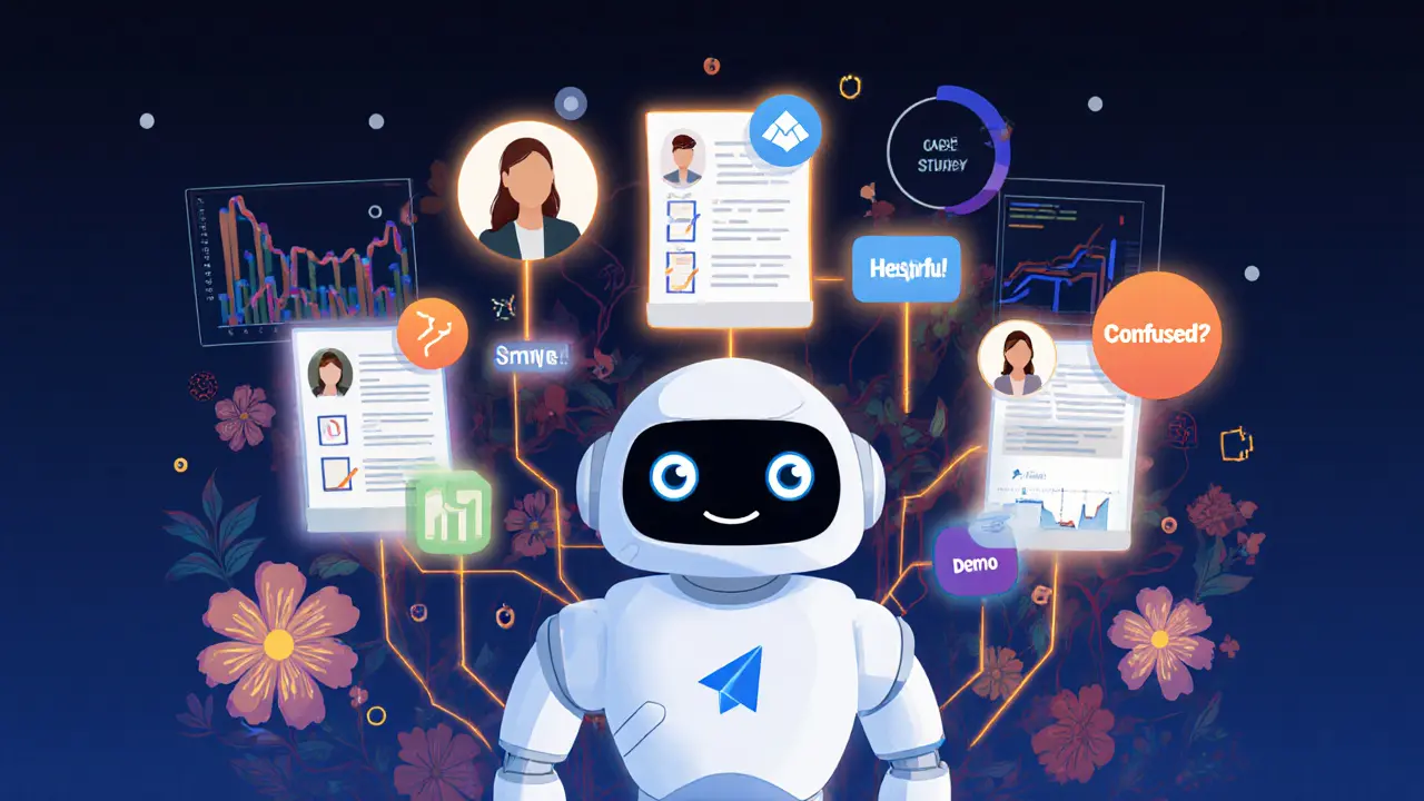Дружелюбный чат-бот в Telegram отправляет персонализированный контент клиентам, анализируя их эмоции.