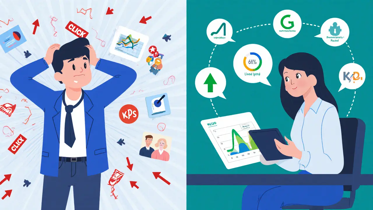 Маркетолог сравнивает хаотичную рекламу с сотрудничеством с педагогом и анализом прогресса учеников.