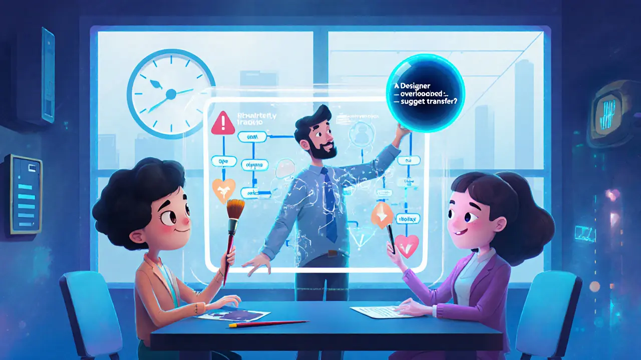 Команда использует ИИ для распределения задач — гибридная модель с подсказками и сотрудничеством.