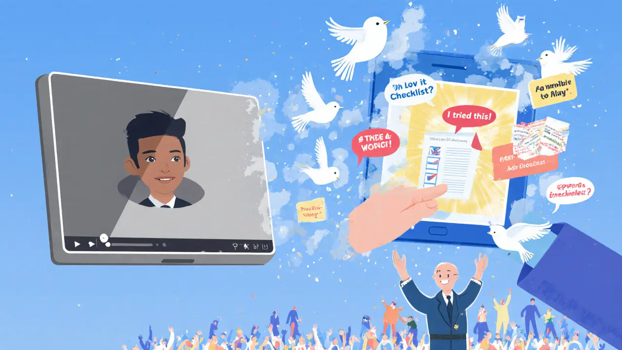 Запись эфира превращается в волшебную историю с летающими цитатами и чек-листом.