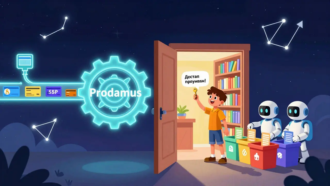 Автоматизированная система оплаты открывает дверь в онлайн-курс, студент получает доступ.