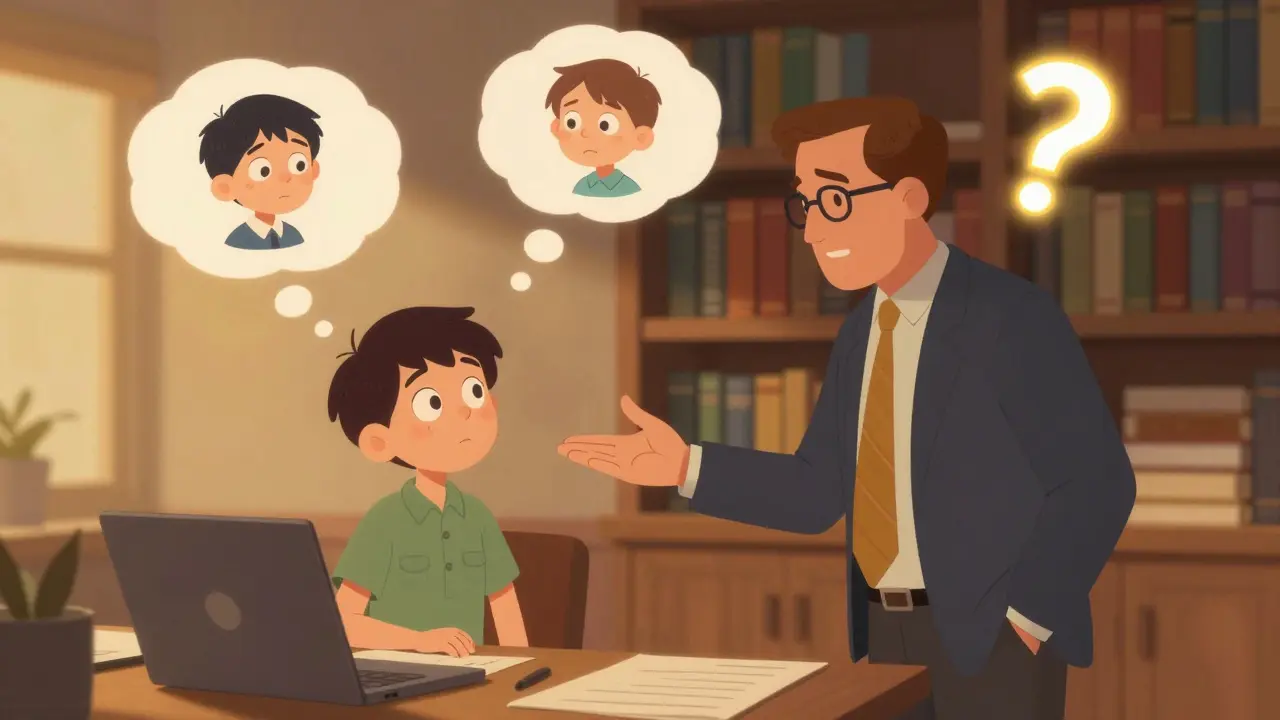 Наставник помогает куратору понять внутренний мир ребенка через визуальные мыслительные облака.