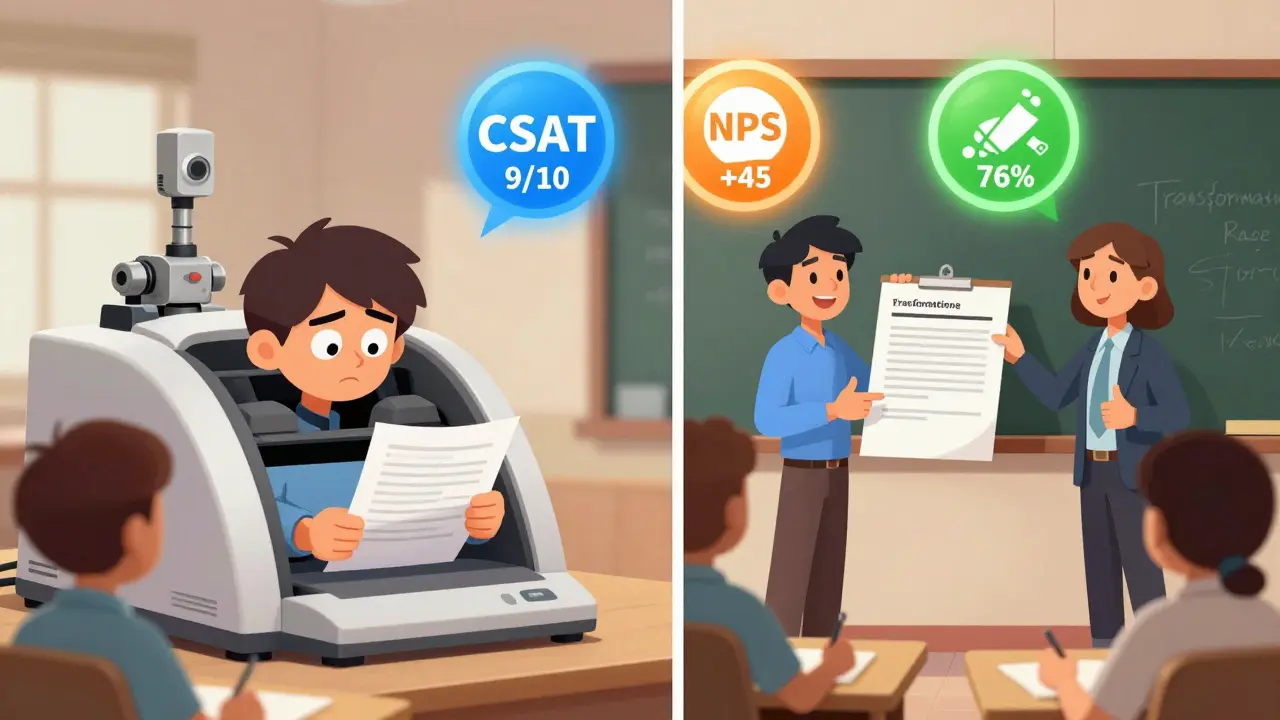 Студент получает обратную связь от преподавателя вместо робота, демонстрируя реальный проект с высокими метриками.