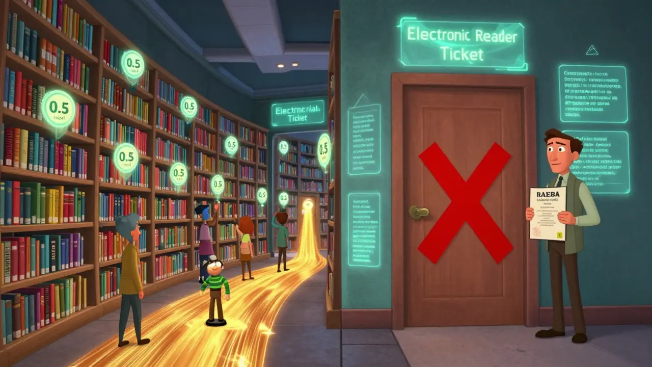 Пользователи получают доступ к миллионам книг через электронный читательский билет, с микроплатежами 0,5 рубля за каждую выданную книгу.