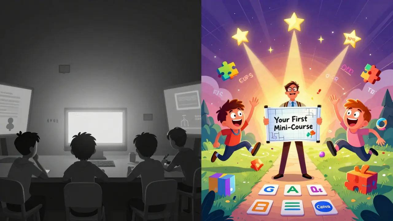 Преображение скучного курса в яркое интерактивное обучение — методист держит чертеж своего первого проекта в стиле DreamWorks.