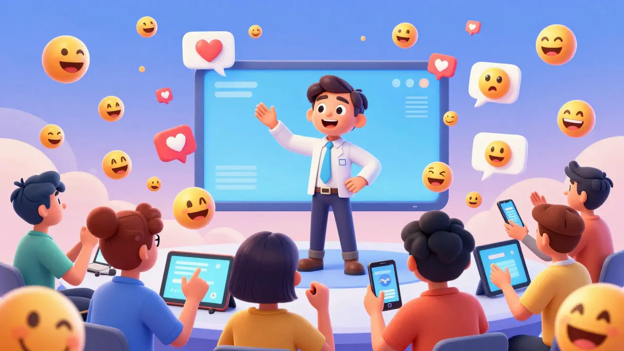 Эмоциональный вебинар с вовлеченными зрителями и летающими сообщениями