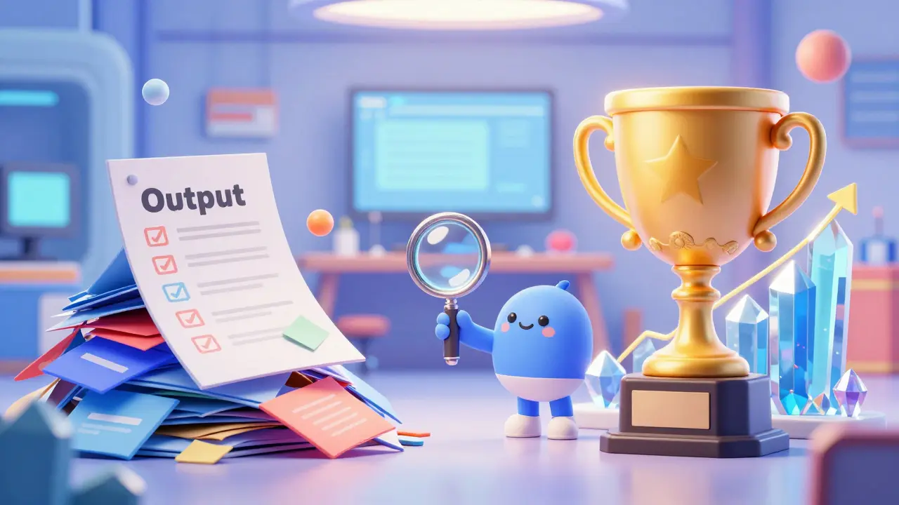 Сравнение метрик действий и метрик эффекта в виде иллюстрации