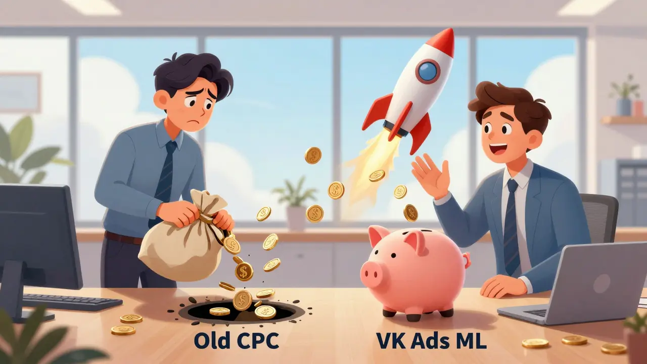 Сравнение эффективности: потеря бюджета против роста лидов в VK Ads