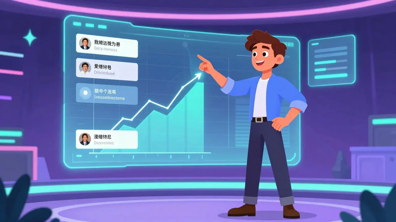 Эксперт использует голограммы и AR для демонстрации результатов курса