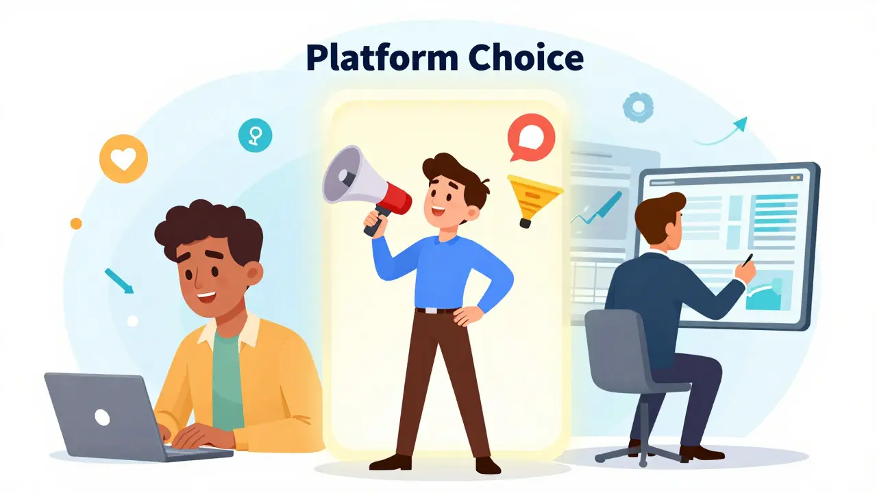 Разные типы пользователей выбирают платформу для обучения